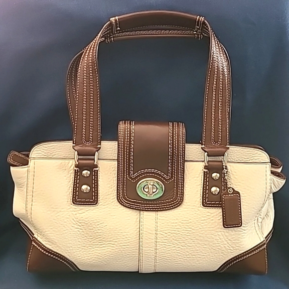 Coach - Hamptons pebble leather satchel - Picture 1 of 15